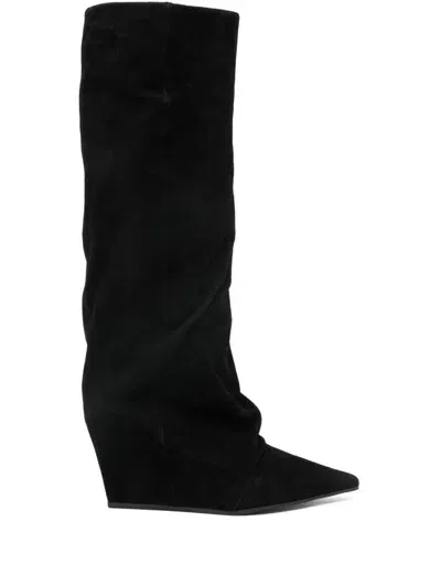 Vic Matie 90mm Cocoon Minimal Boots In Black