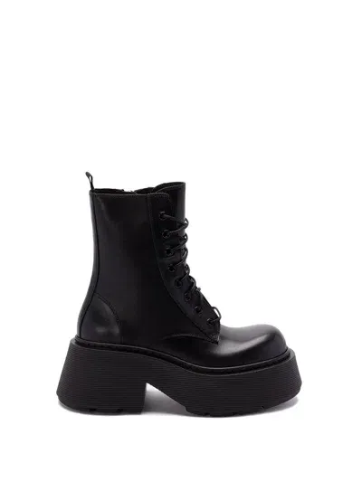 Vic Matie Mayon Leather Ankle Boot In Black