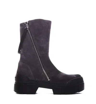 Vic Matie Silverstone Suede Ankle Boots In Grey