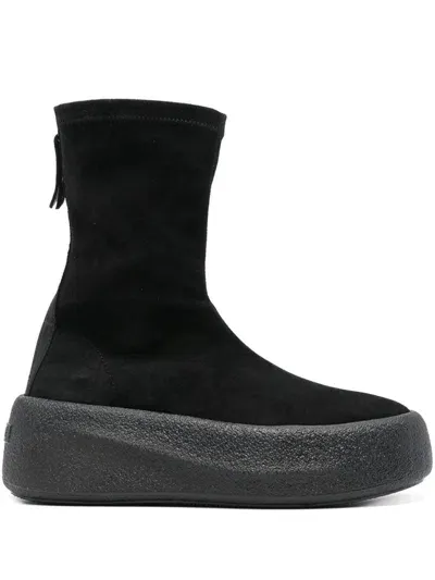 Vic Matie Suede Boots In Black