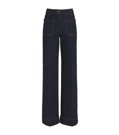 Victoria Beckham Alina High-rise Jeans In Navy