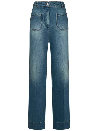 Victoria Beckham Alina Jeans In Blue