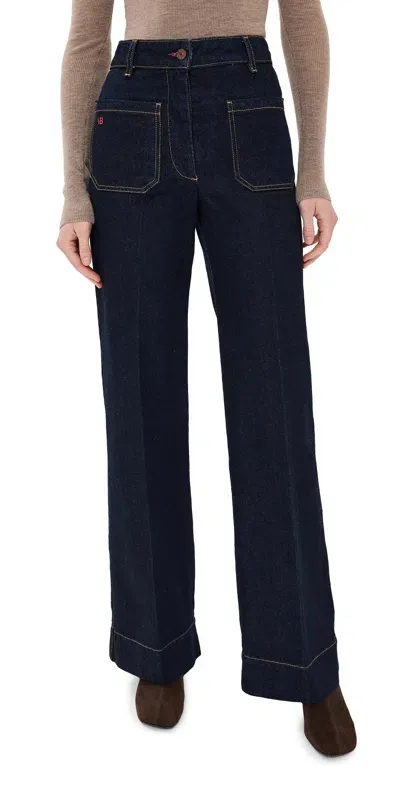 Victoria Beckham Alina Jeans Dark Indigo Rinse