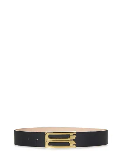 Victoria Beckham Jumbo Frame Belt In Black