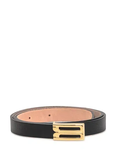 Victoria Beckham Buckle Micro Belt In Black