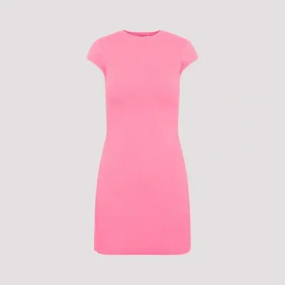 Victoria Beckham Cap Sleeve Fitted Mini Dress In Pink