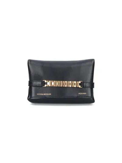 Victoria Beckham Chain Mini Pouch In Nero