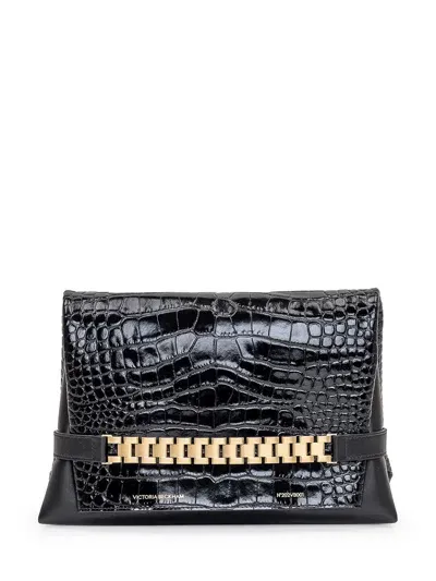 Victoria Beckham Chain Pouch In Black