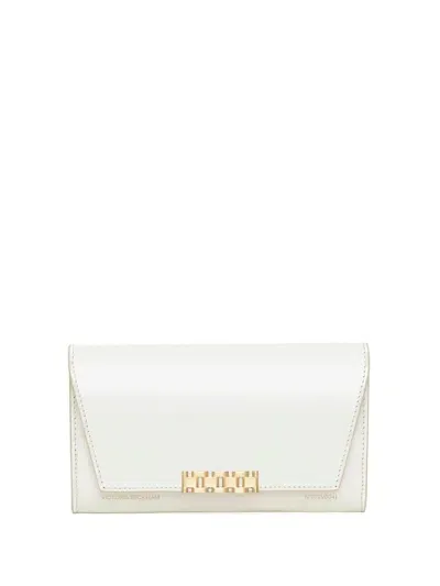 Victoria Beckham Chain Pouch Clutch Bag In White