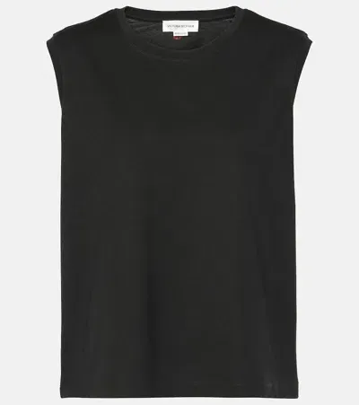 Victoria Beckham Sleeveless T-shirt In Black