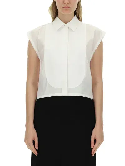 Victoria Beckham Cotton Shirt In White