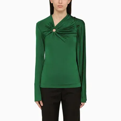 Victoria Beckham Emerald Sweater In Green