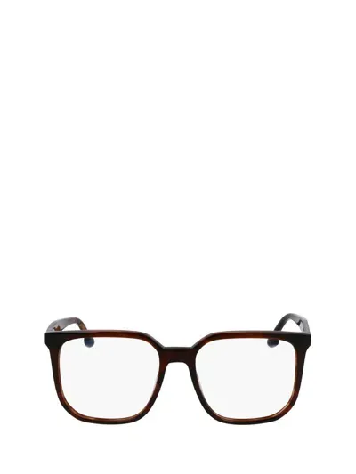 Victoria Beckham Eyeglasses In Brown Horn