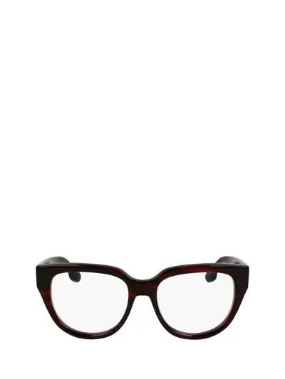 Victoria Beckham Eyeglasses In Striped Red