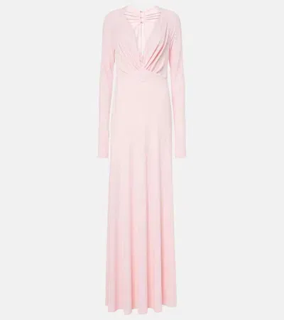 Victoria Beckham Gathered Gown In Candyfloss