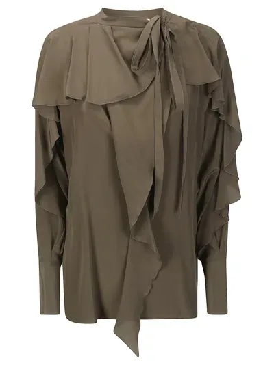 Victoria Beckham Blouse In Grey