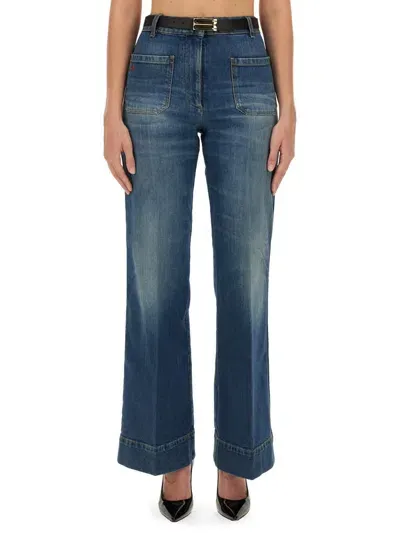 Victoria Beckham Jeans Alina In Navy