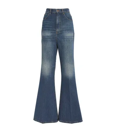 Victoria Beckham Kick Wide-leg Jeans In Blue