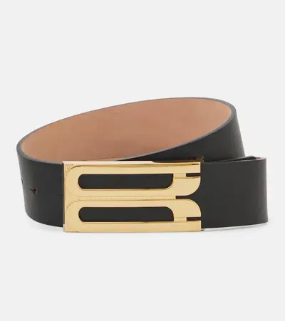 Victoria Beckham Leather Belt In Black