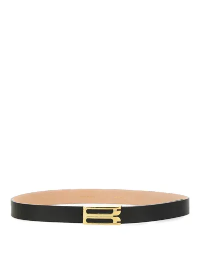 Victoria Beckham Leather Belt In Black