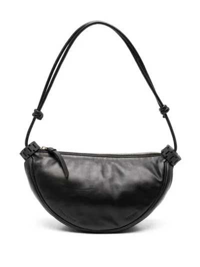 Victoria Beckham Logo-debossed Shoulder Bag In Black