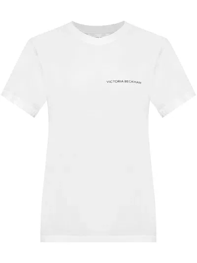 Victoria Beckham Logo-print T-shirt In White