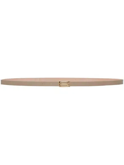 Victoria Beckham Micro Frame Belt In Neutrals