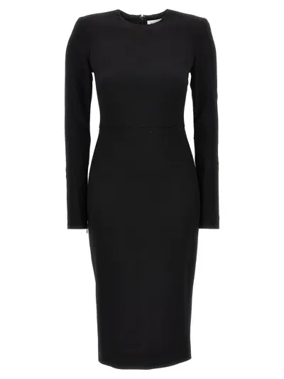 Victoria Beckham Midi Dress In Black