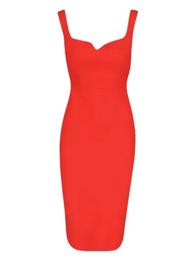 Victoria Beckham Midi Dress T-shirt In Red