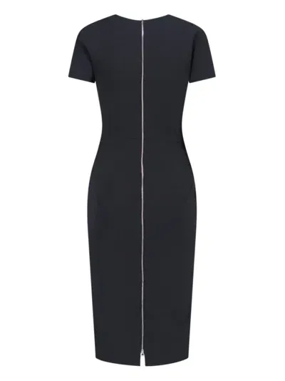 Victoria Beckham Midi T-shirt Dress In Black