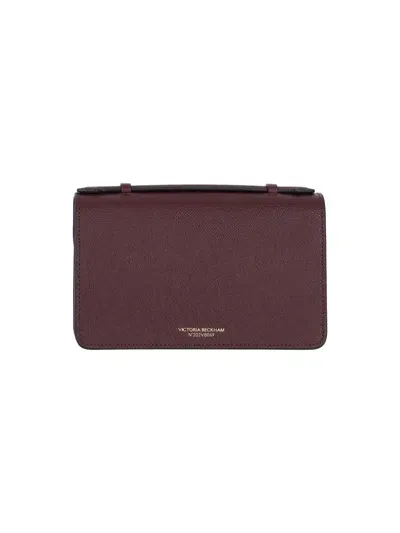 Victoria Beckham Mini Bag Dorian In Bordeaux