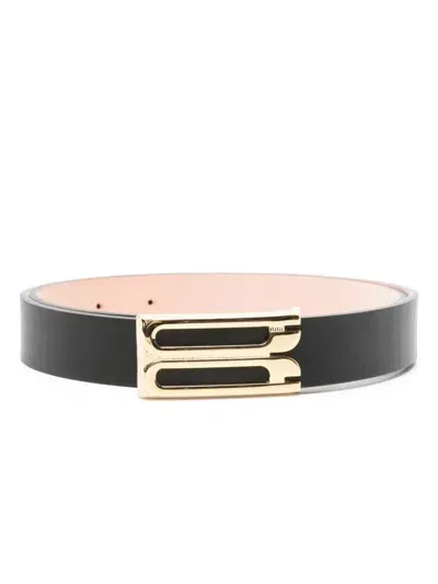 Victoria Beckham Regular Frame Belt Accessories In Black