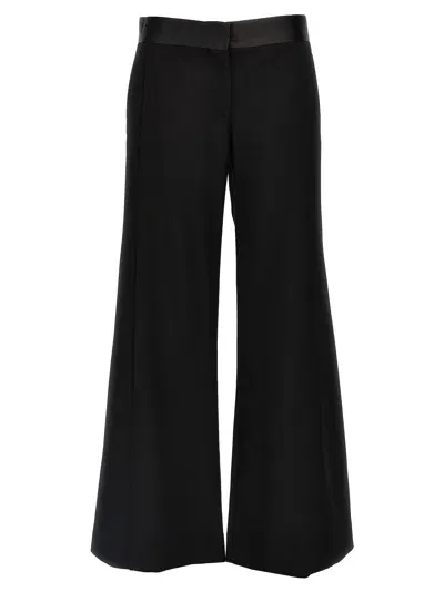 Victoria Beckham Side Panel Pants In Black