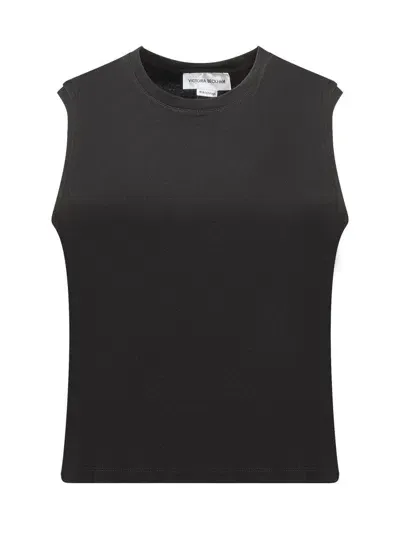 Victoria Beckham Sleeveless T-shirt In Black