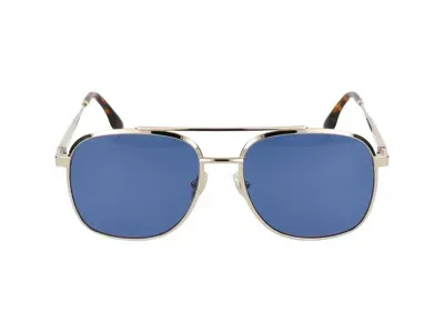 Victoria Beckham Women's 58mm V Detail Navigator Sunglasses In Gold Blue