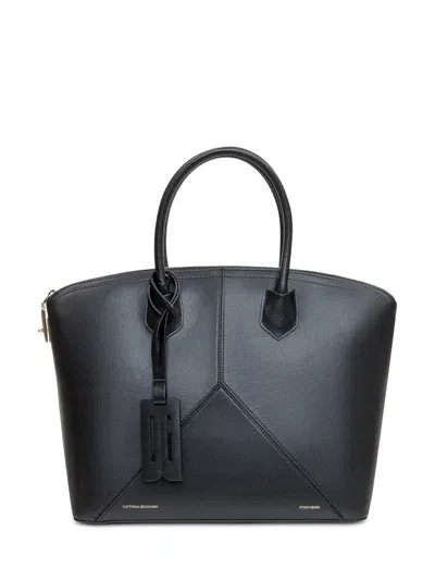 Victoria Beckham The Victoria V Tote Bag In Black