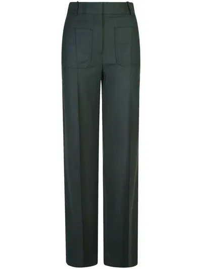 Victoria Beckham Trousers In Green