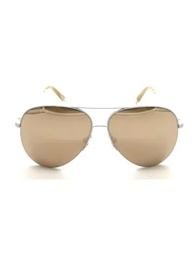 Victoria Beckham Vbs100 C18 Sunglasses In Ct Gold Mi