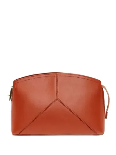 Victoria Beckham Victoria Clutch Bag In Brown