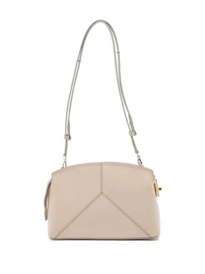 Victoria Beckham Victoria Leather Crossbody Bag In Brown