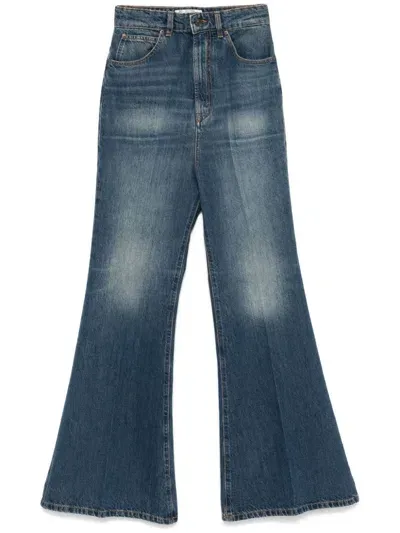 Victoria Beckham Wide-leg Jeans In Blue