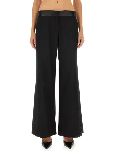 Victoria Beckham Wool Pants In Black