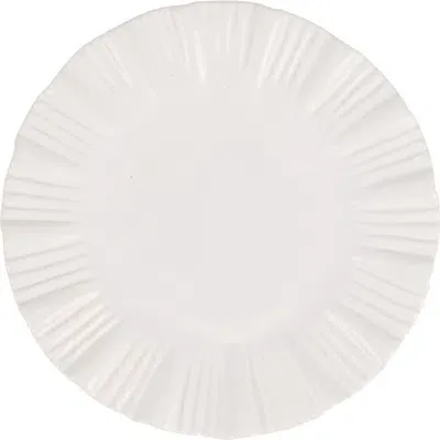 Vietri Bari European Dinner Plate In White