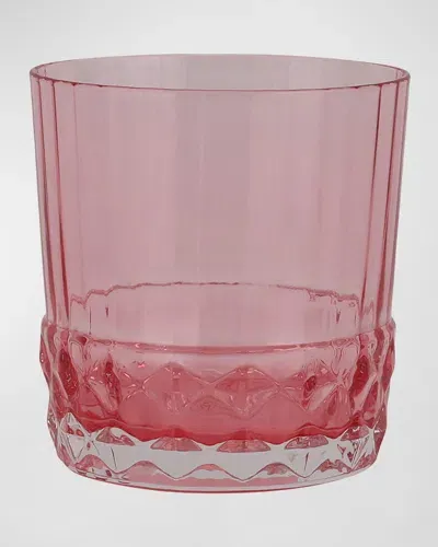 Vietri Deco Short Tumbler, 12 Ounces In Pink