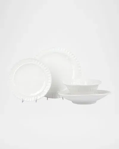 Vietri Pietra Serena 4-piece Place Setting, Service For 1 In White