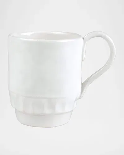 Vietri Pietra Serena Stoneware Mug In White