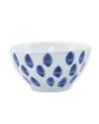 Vietri Santorini Dot Cereal Bowl In Blue/white