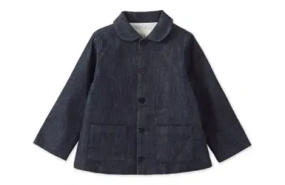 Vild House Of Little Kids'  Organic Denim Jacket In Blue