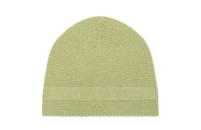 Vild House Of Little Kids'  Organic Knit Hat In Greenstone-mineral Dye