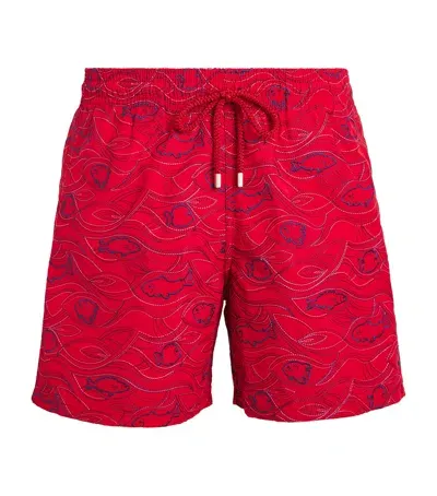 Vilebrequin Aquarium Mistral Swim Shorts In Red